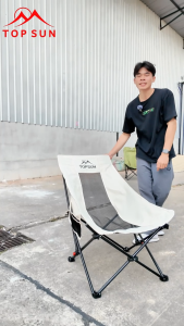 BigC เก้าอี้พับพกพา ปรับได้ 3 ระดับ Air Net Outdoor ผ้าตาข่าย ระบายอากาศดี น้ำหนักเบา พับเก็บง่าย เหมาะสำหรับเดินป่า แคมป์ปิ้ง