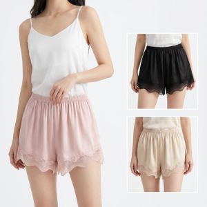 YOHOOLYO【Delivery 2-3 days】2pcs Ice Silk Lace Safety Shorts Anti-Exposure Plus Size Loose Thin Summer Sleepwear Shorts
