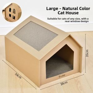 MAOGUANJIA | Corrugated Paper Cat House Scratching Board Four Seasons Universal