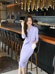 RYRYSTYLE New Professional Suit Womens Suit Formal Suit Group Employee Long Sleeved 2808 Blazer
