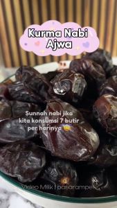 Kurma Nabi Ajwa 1KG Madinah VIP Kualitas Premium Grade A Oleh oleh Haji Umrah