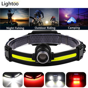 XPG COB headlight flashlight sensor Headlight Rechargeable usb head Flashlight Waterproof torchlight powerful head torch light red light flash light led head lamp led super bright flashlight head lamp hiking camping light for fishing headlights
