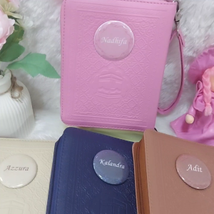 Al-Qur’an Kaleb Emboss Tali Mushaf Premium Resleting Cocok Hadiah Islami Kado Praktis Dengan Tali