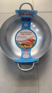 Chảo nhôm 2 quai Kim Sang cao cấp đủ size 16-40cm