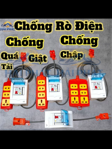 { Bộ CB Chống Giật } Ổ Điện Chống Cháy Chống Quá Tải Chống Giật Chống Chập phù hợp cho các thiết bị gia dụng như rửa xe máy bể cá bếp từ và quạt điện.