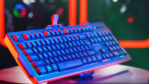 HAVIT 104-Key Full-Size Gaming Keyboard with Colourful Backlight Multimedia Keys & Wired USB Connection KB866L