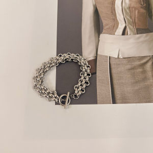 French Minority Stylish New Arrival Antique Titanium Steel Watch Chain Necklace Accessible Luxury Fancy Choker Minimalist All-Match