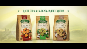 Maretti Oven Baked Bruschette Chips Tomato/Garlic/Pizza/Sour Cream 70g