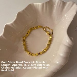 Cherry Defocused Flashing Gold Silver Fragile Bracelet Womens Bell Lucky Charm Exquisite Unique High-End Feeling Bestie Jewelry