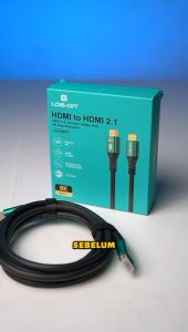 LOG ON KABEL HDMI to HDMI 2.1 8K MALE to MALE 2Meter LO-HMD01 HIGH RESOLUTION