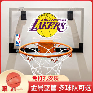 Hanging Basketball Hoop Board Indoor Slam Dunk No Drilling Childrens Basketball Rack Can Basket Frame Sports Fitness Fans