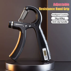Adjustable Resistance Hand Grip 5kg-60kg Spring Gripper Counter Finger Forearm Strengthener Exerciser Workout Gear Home Gym Exercise Equipment 握力器