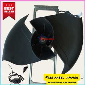 (KHUSUS DIMMER)KIPAS ANGIN BLOWER 3PK TURBO/KHUSUS 2DAUN/PAKAI PENGATURAN KECEPATAN/HEMAT LISTIK/TINGGAL COLOK/FREE COLOKAN DIMMER