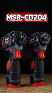 MASARU สว่านไขควงไร้สาย สว่านไขควง สว่านไร้สาย 2 ระบบ งานเจาะ งานสกรู เจาะกระแทก เจาะหลังคา แบตเตอรี่ลิเทียม มอเตอร์บัสเลส ไขควง ไร้สาย รุ่น MSR-CD204