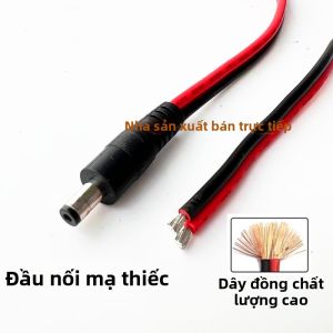 Dây Điện Nguồn DC Nam Dày 2 Millimét Vuông