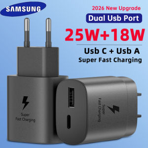 Samsung | 25W SAMSUNG PD Charger Dual Usb C 15W 20W Cargador Galaxy S26 S25 Edge S24 S23 S22 Z Flip Fold 7 6 5 A17 A16 A26 A36 M07 M17 M36