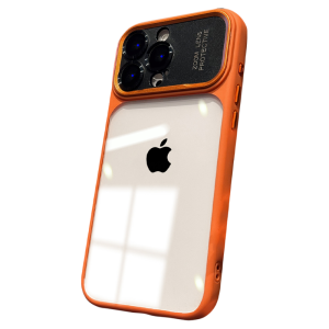 DAIMANG | Clear Full Coverage Anti-drop Metal Lens Window Phone Case for iPhone