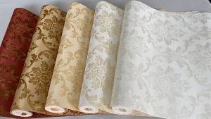 Paket 4 Roll Wallpaper Dinding Stiker Motif Texture AntiAir Sudah Berperekat (DP)