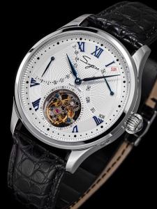 Sugors 8004 Seagull Movement Automatic Tourbillon Mechanical Mens Watch Genuine Goods Date Week Multifunction Mens Watch
