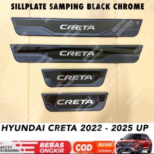 Sillplate Samping Hyundai Creta 2022 2024 2025 Hitam List Black Chrome