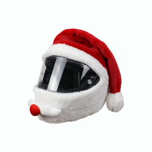 4PCS Motorcycle Helmet Cover Funny Helmet Riding Protective Cover Plush Cartoon Helmet Imp Splicing Head Cover