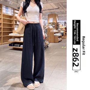 YAYANGREN | Summer Thin Loose Old Money Style Linen Wide Leg Pants