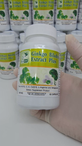 1แถม1 สารสกัดจากใบแปะก๊วย พลัส Ginkgo Biloba Extract Plus ตรา บลูเบิร์ด ขนาด 600 มิลลิกรัม 60 แคปซูล