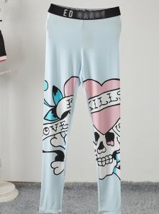 กางเกงขายาวทรงเข้ารูปพิมพ์ลาย Modal บางสบาย ๆ สำหรับฤดูร้อนปี 2024 กางเกงขายาวลำลองสำหรับผู้หญิงจาก Nono E Station