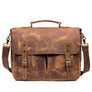 Mantime | Vintage Casual Leather Briefcase