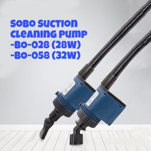 Sobo Suction Cleaning Pump BO-058 Aquarium Vacuum Cleaner Gravel Water Change Pam Air Sedut Kotoran Pembersihan Kerikil dalam Tangki Ikan vacuum pump aquarium cleaning tool