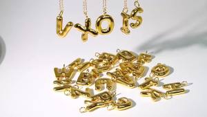 Màu Vàng Vàng Đồng Hồ Bóng Thép Không Gỉ Bong Bóng Bảng Chữ Cái Ban Đầu Quyến Rũ Để Làm Vòng Cổ Vòng Tay Chữ Cái Tiếng Anh Mặt Dây Chuyền Thời Trang Cổ Điển