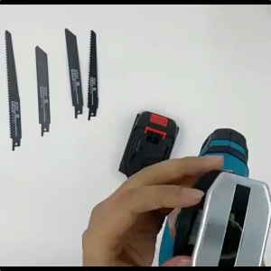 【COD】Makita 21V เลื่อยอเนกประสงค์ เลื่อยชักคอตรง เลื่อยแบตเตอรี่ แบบชัก เลื่อยคอตรง เลื่อยแบบเตะ พร้อมแบต Li-ion 2 ก้อน 4ชิ้น Cordless Reciprocating Saw