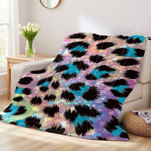 Beast Kingdom | Iridescent Tiger Camo Printed Blanket Suitable For Sofa Beds Offices Travel Camping Chairs Warm Woolen Blankets