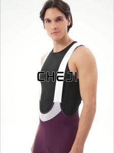 Cheji Mens Cycling Bib Shorts with Anti-slip Webbing Comfortable Cycling Underwear Breathable Cycling Underwear