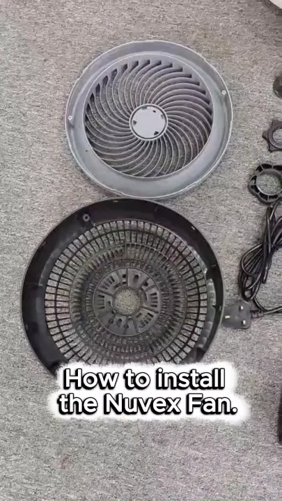 NUVEX 12“ Air Circulator Crazy Fan Stand Table Kipas Angin Berdiri Adjustable Height Strong Wind