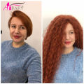 Ariel afro Curl Water Wave Braiding Hair African curls Synthetic Crochet Hair Blonde Pink Omber Wavy Hair Extension Alibaby. 