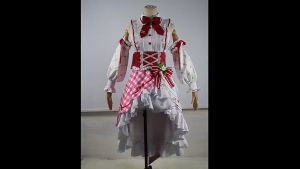 Anime Strawberry Miku 15th Anniversary Role Play Costume Wig Shoes Cute Lolita Dress Womens Halloween Uniforms Party