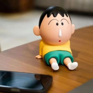 Bandai | Cartoon Anime Crayon Shin-chan Figures Shoe Charms 3D Doll for Croc Clogs Sandals Shin-chan Footwear Decoration Gifts