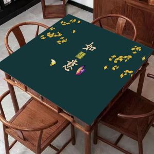 Thickened Mahjong Tablecloth Square Noise Reduction Mat for Home And Dormitory Use Portable Gaming Mat Quiet Playing Surface