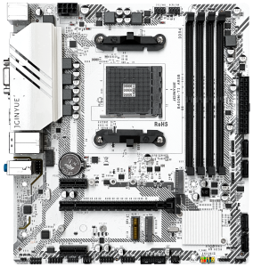 1PC B450M-TI ARGB Motherboard M.2 NVME ARGB PC Motherboard AMD Processor Dual-Channel 4*DDR4 Memory AM4 USB Mainboard