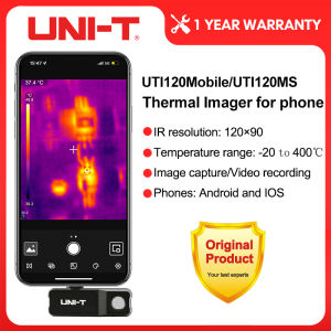 UNI-T กล้องความร้อนสำหรับ UTI120MS มือถือกล้องเทอร์โมกราฟิก IOS แอนดรอยด์ความร้อนทำภาพตรวจจับความร้อนพื้นกล้องถ่ายภาพความร้อน