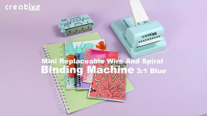 Creative Mini Binding Machine 3in1 Replaceable Wire And Spiral Multifunctional with 1 BLADE