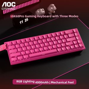 AOC | Bluetooth Wired Mechanical-feel Silent Portable Keyboard