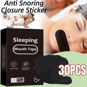 30Pcs/set Anti Snoring Patch Improve Sleeping Promoting Better Breath Portable Night Sleep Stop Snoring Sticker Mouth Orthosis Tape