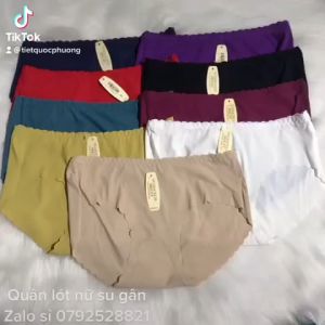[Combo 10] Quần Lót Nữ Su Gân Tăm Viền Sóng Siêu Đẹp - Quần Lót Su Cao Cấp - 2015-2016