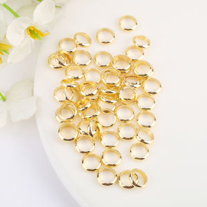 18K Gold-Plated Color-Preserving Closed Ring Handmade DIY Closure Circle Necklace Bracelet Connector Ring Fashion Jewelry Accessories