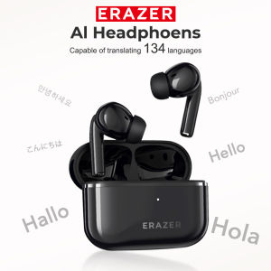 AI Translator Earbuds Erazer XT89PRO Bluetooth Earphones Game Low Latency Wireless Headphones In-Ear Noise Reduction Softpads