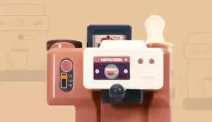 Kids Coffee Machine Toy Set Kitchen Simulation Food Bread Coffee Cake Pretend Play House Shopping Cash Register Christmas Gift
