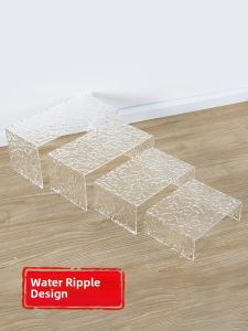 Acrylic Display Stand Organizer Separator Storage Rack for Desktop Small Ornament Arrangement Rectangular Shape Home Organization