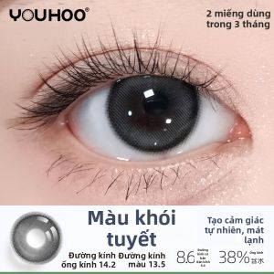YOUHOO | Mắt Kính Kontakt Màu Nâu Vàng Aurora 2 Cái